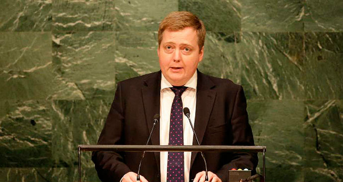 Sigmundur David Gunnlaugsson, primer ministro de Islandia. Foto: AP / Seth Wenig