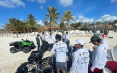 Con limpieza de playas: Conmemoran en Tulum el día mundial de la gente de mar