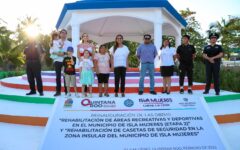 Mara Lezama preside entrega de espacios renovados en Isla Mujeres