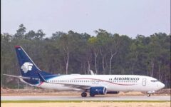 Exitoso primer aterrizaje de prueba en aeropuerto; la estación aérea de Tulum entrará en funciones este primero de diciembre