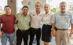 Diego Castañón se reúne con el Colegio de Ingenieros y Arquitectos en su segundo día de campaña
