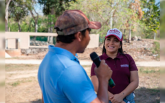 Hace candidata de Morena nueva visita a las comunidades mayas