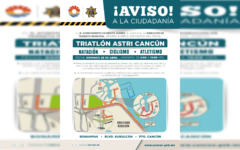 Dispositivo de seguridad vial para el Triatlón Astri Cancún 2024