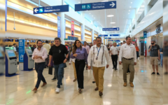 Recorren y supervisan el Aeropuerto Internacional de Cancún para agilizar su operación en este destino de preferencia mundial