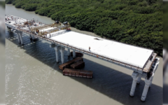 Significativos avances con tecnología de punta en la construcción del puente Nichupté