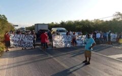Protesta en Xcalak por apagones