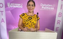 Daniela Vara presenta en el debate propuestas claras y soluciones para Cancún